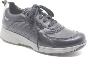 Xsenisble Xsensible Arona black silver 30217.3 050-HX damesschoenen xsensible Zwarte sneakers dames Xsensible Veterschoenen dames uitneembaar voetbed