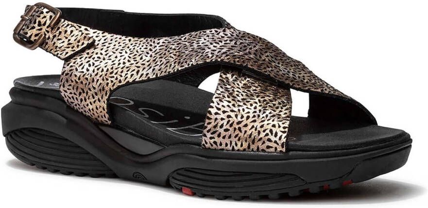 Xsensible 30036.5 Corfu 062 Black Fantasy G-Wijdte Sandalen