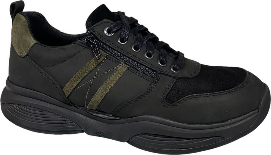 Xsensible 30073.2.001-HX heren veterschoenen sportief zwart