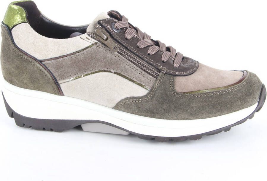 Xsensible 30112.2.499-GX dames veterschoenen sportief groen