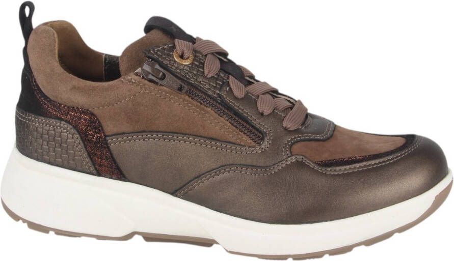 Xsensible 30215.2.396-HX dames veterschoenen sportief metallic