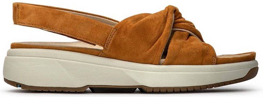XSENSIBLE Sandalen Dames Bonaire Sue Maat: 37 Materiaal: Suède Kleur: Camel