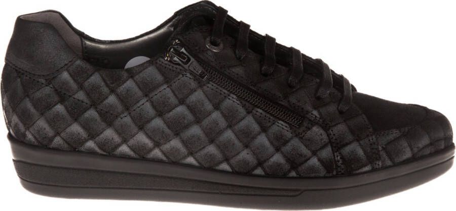 Xsensible 10186.2 Alia Black Vintage Braided K Wijdte Veterschoenen