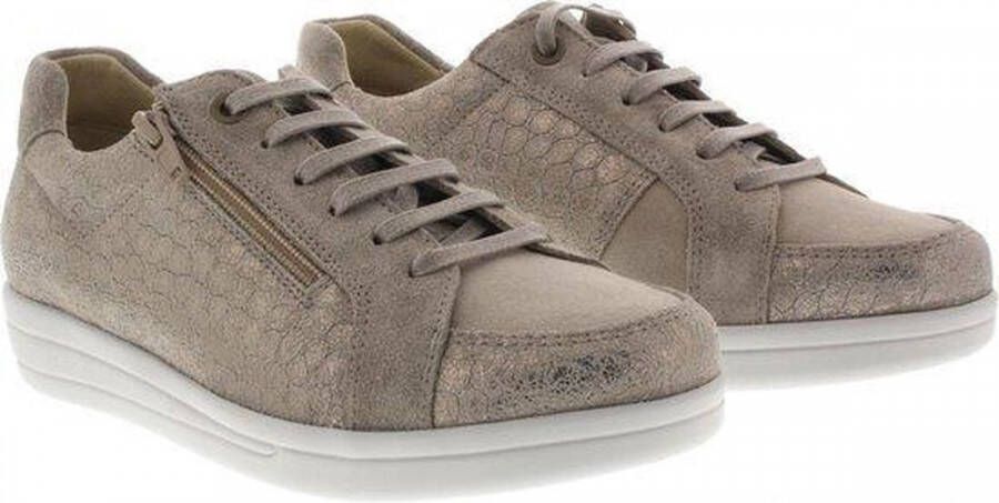 Xsensible Dames Veterschoenen 10186.2.501 Alia Taupe Metallic