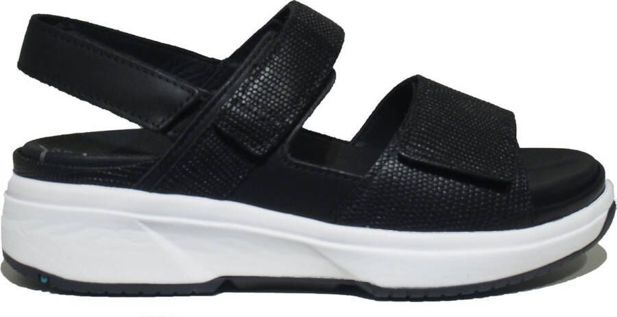 Xsensible 30700.5.009-G H dames sandalen sportief zwart