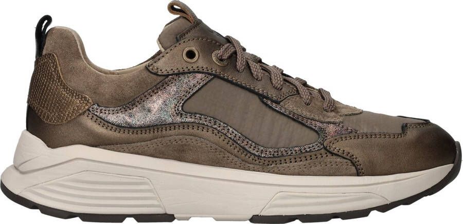 XSENSIBLE Lage Sneakers Dames Combi G Sneaker Maat: 36 Materiaal: Suède Kleur: Taupe