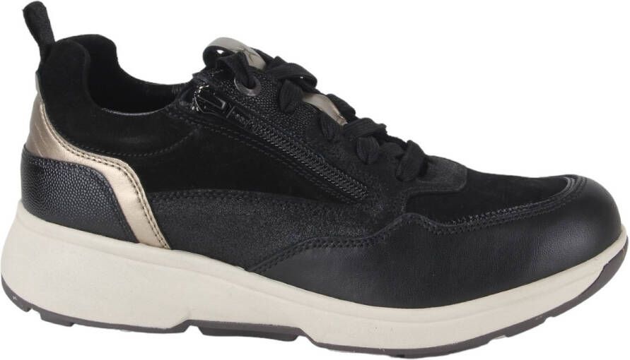 XSENSIBLE Lage Sneakers Combi G Sneaker Maat: 41 Materiaal: Suède Kleur: Zwart