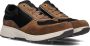 XSENSIBLE Lage Sneakers Dames Combi H Rits Sneaker Maat: 37 Materiaal: Leer Kleur: Bruin - Thumbnail 2