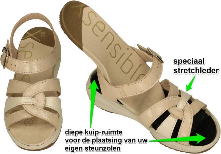 Xsensible 30037.5 wijdte G Rhodos G Sandalen