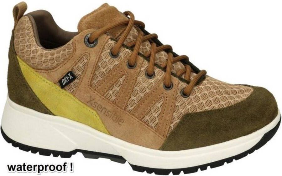 Xsensible -Dames beige wandelschoenen