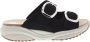 XSENSIBLE Slippers Dames Mykonos Maat: 39 Materiaal: Leer Kleur: Zwart - Thumbnail 1