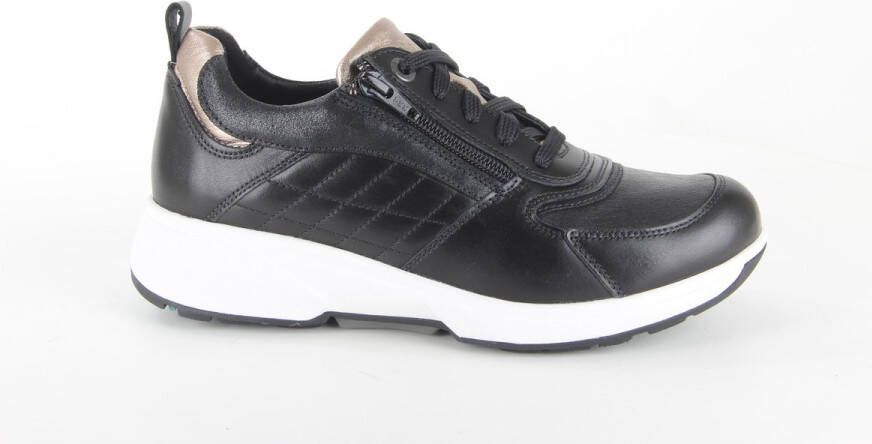 Xsensible Stretchwalker Sneaker Arona 30217.3.088 HX Zwart Goud