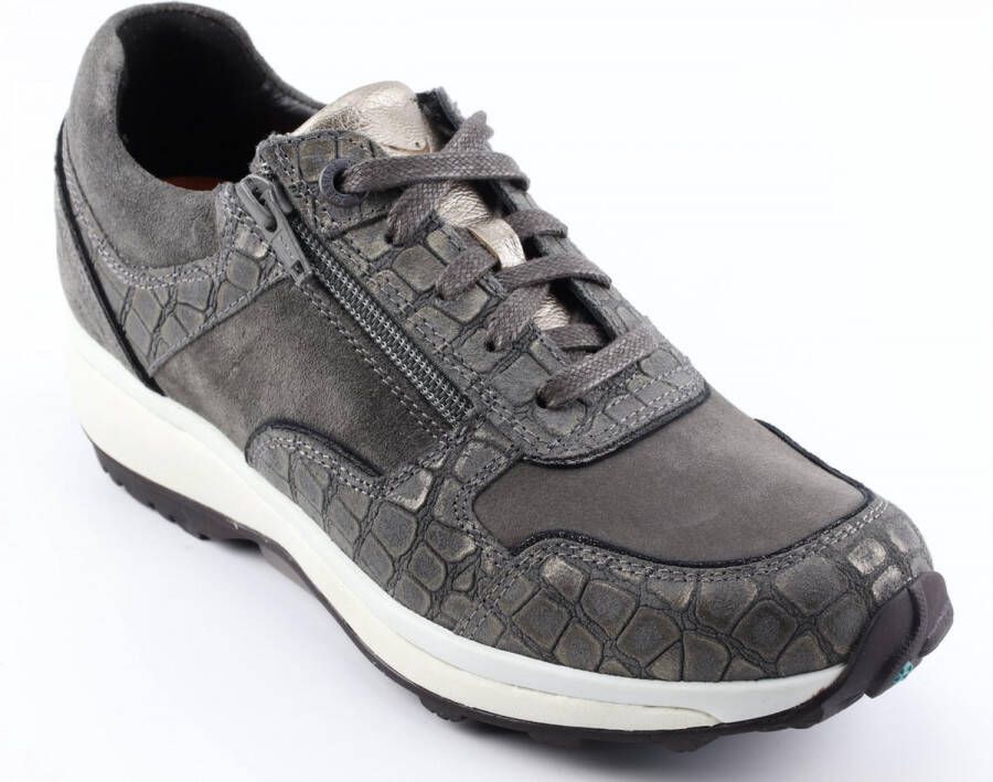 Xsensible sneakers Corby 30110.2.872 carbon athos leer combi Bruin Dames