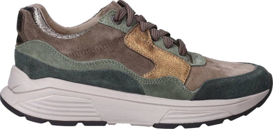 XSENSIBLE Lage Sneakers Combi G Sneaker Maat: 37 Materiaal: Suède Kleur: Groen