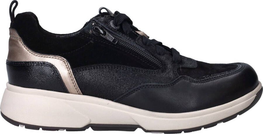 XSENSIBLE Lage Sneakers Combi G Sneaker Maat: 41 Materiaal: Suède Kleur: Zwart