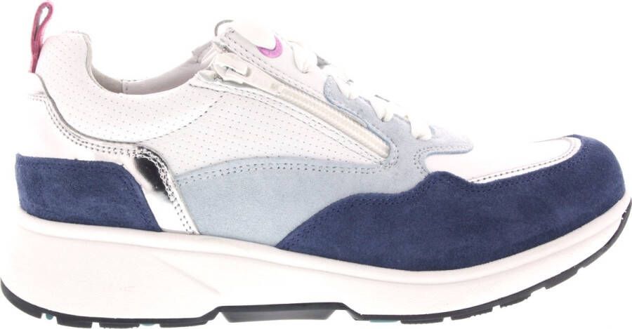 Xsensible Dames Veterschoenen Grenoble Denim Combi Jeansblauw