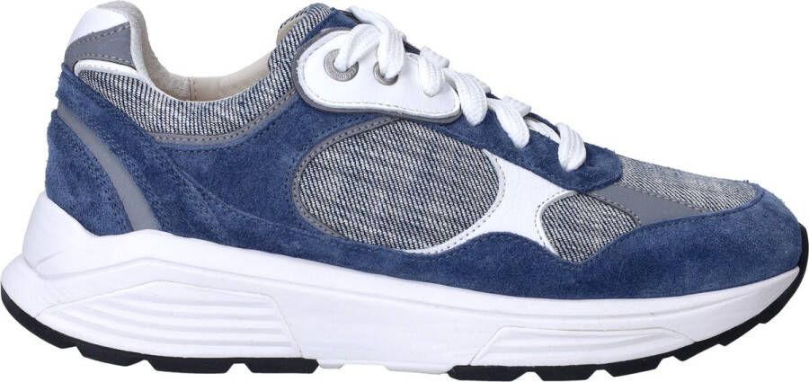 XSENSIBLE Lage Sneakers Dames Helix Maat: 39 Materiaal: Suède Kleur: Blauw
