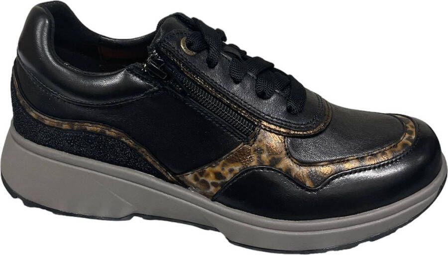 Xsensible Dames Veterschoenen Lima Black Fantasy Zwart