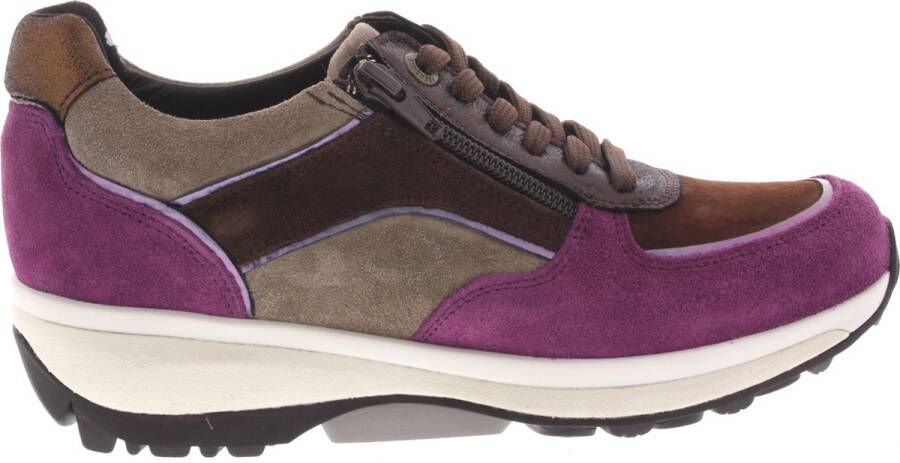 Xsensible Dames Veterschoenen Lucca Brown Combi Multi