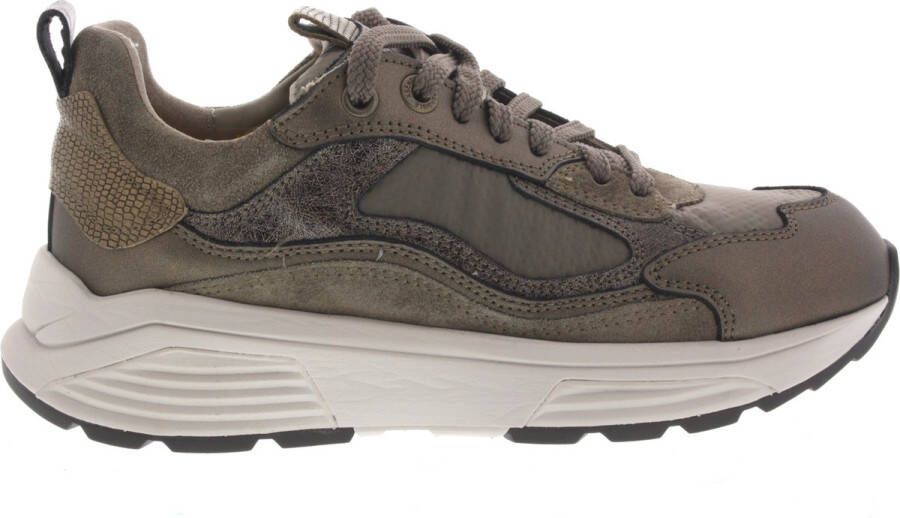 XSENSIBLE Lage Sneakers Dames Combi G Sneaker Maat: 36 Materiaal: Suède Kleur: Taupe