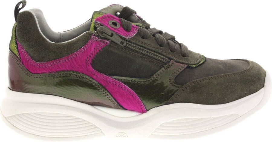 Xsensible Groene comfortabele sneakers met optimaal comfort Green Dames