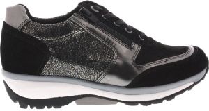 Xsensible Dames Veterschoenen Wembley Black Fantasy Zwart
