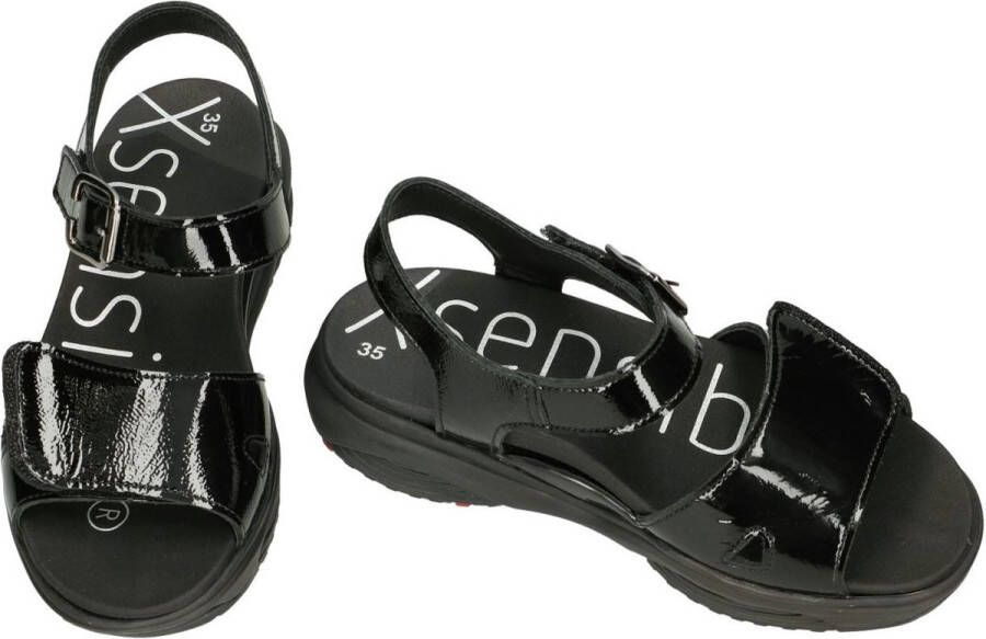 Xsensible -Dames zwart sandalen