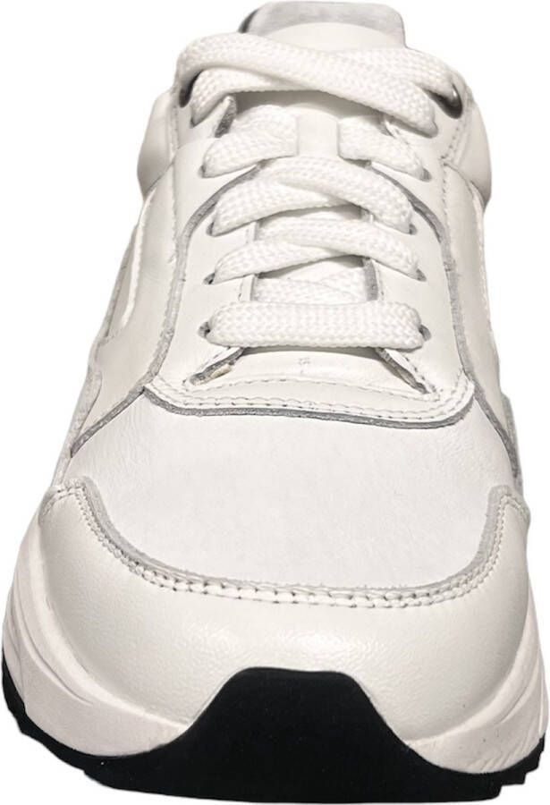Xsensible Witte sneaker met stretch gevormd voetbed en verharde hiel White Dames
