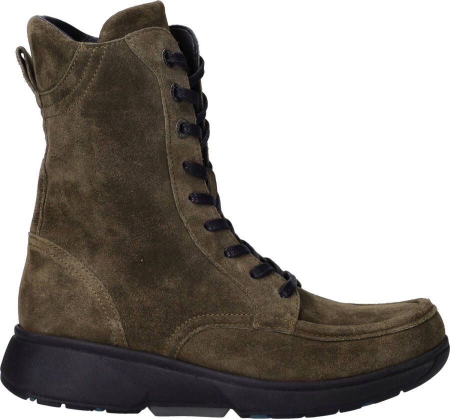 Xsensible 30219.5.469-H dames veterboots sportief groen