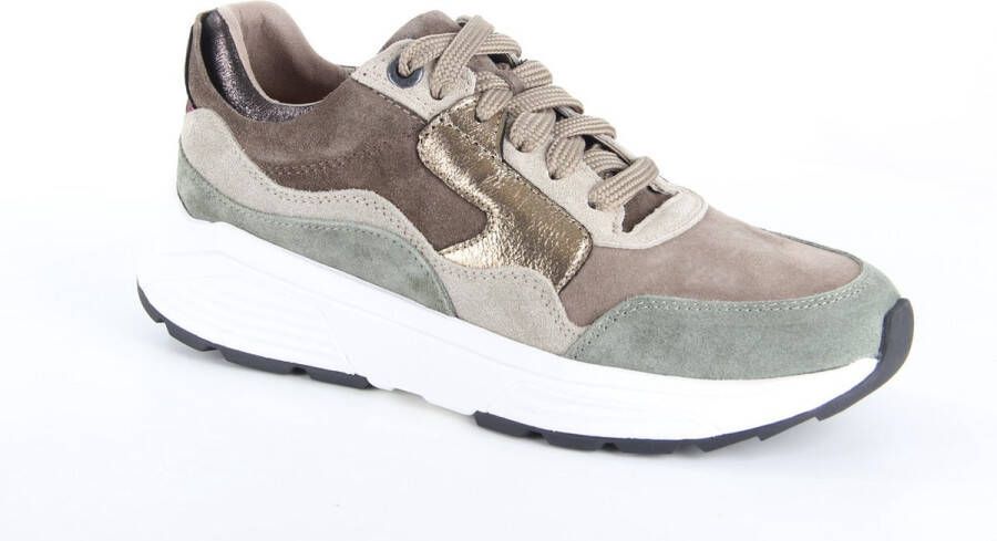 Xsensible GOLDEN GATE 33000.2.530 Taupe combi kleurige dames sneakers