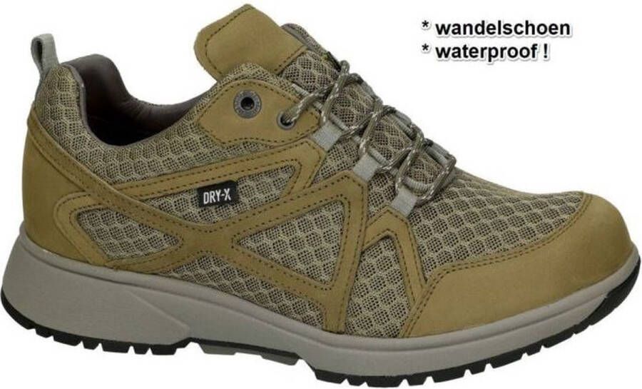 Xsensible -Heren kaki camouflage wandelschoenen