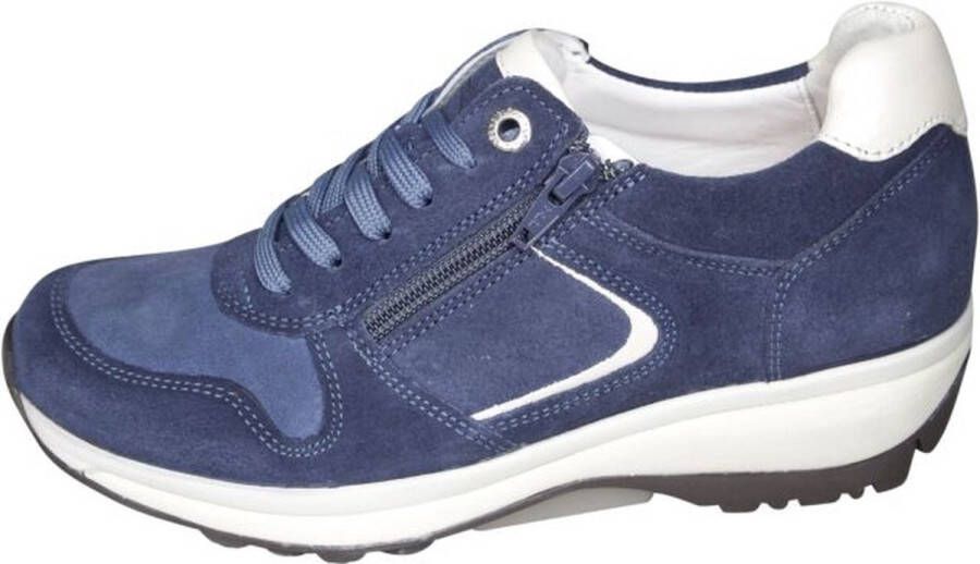 XSENSIBLE Lage Sneakers Dames 30042.2 Maat: 36 Materiaal: Suède Kleur: Donkerblauw