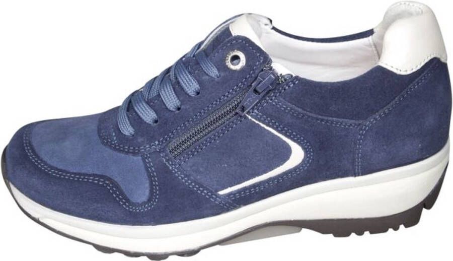 Xsensible 30042.2.254-GX dames veterschoenen sportief blauw