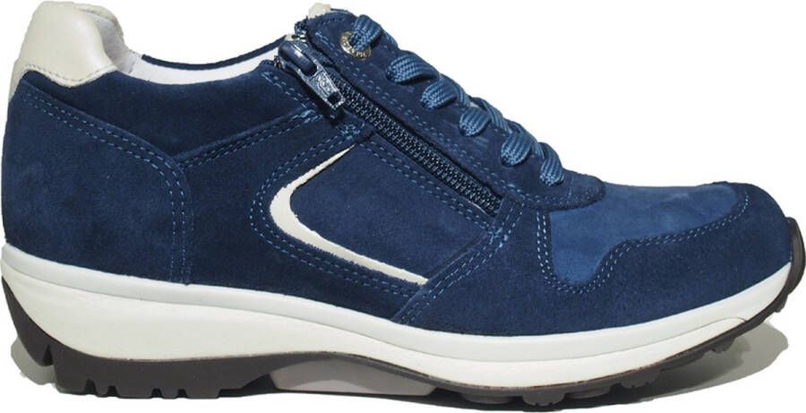 XSENSIBLE Lage Sneakers Dames 30042.2 Maat: 36 Materiaal: Suède Kleur: Donkerblauw