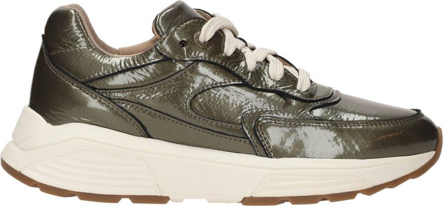 XSENSIBLE Sneakers Dames Lak G Sneaker Maat: 37 Materiaal: Leer Kleur: Groen