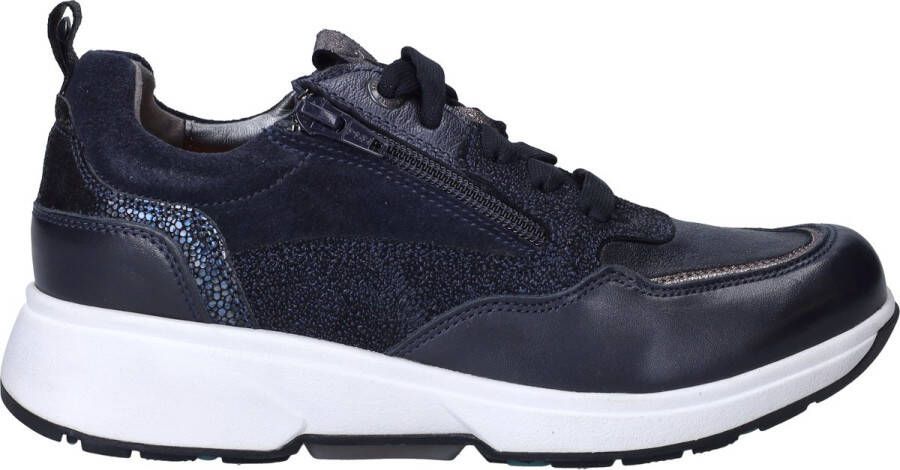 XSENSIBLE Sneakers Dames Led Sue Combi H Sneaker Maat: 41 Materiaal: Suède Kleur: Blauw
