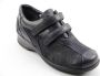 Xsensible Lucia 10027.2.245 blauwe klittenbandschoenen met stretchleer wijdte H - Thumbnail 1