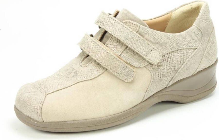 Xsensible 10027.2 Lucia 501 Taupe H-Wijdte Klittenbandschoenen