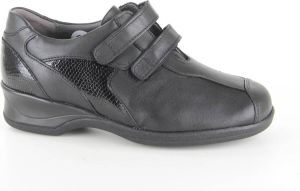 Xsensible 10027.2 Lucia Black Patent H-Wijdte Klittenbandschoenen