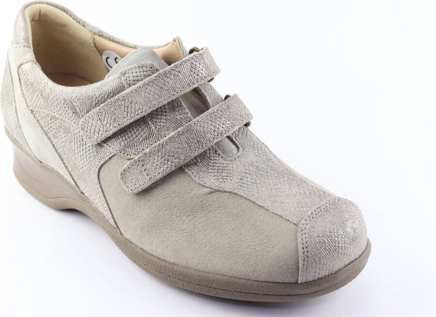 Xsensible 10027.2 Lucia 501 Taupe H-Wijdte Klittenbandschoenen