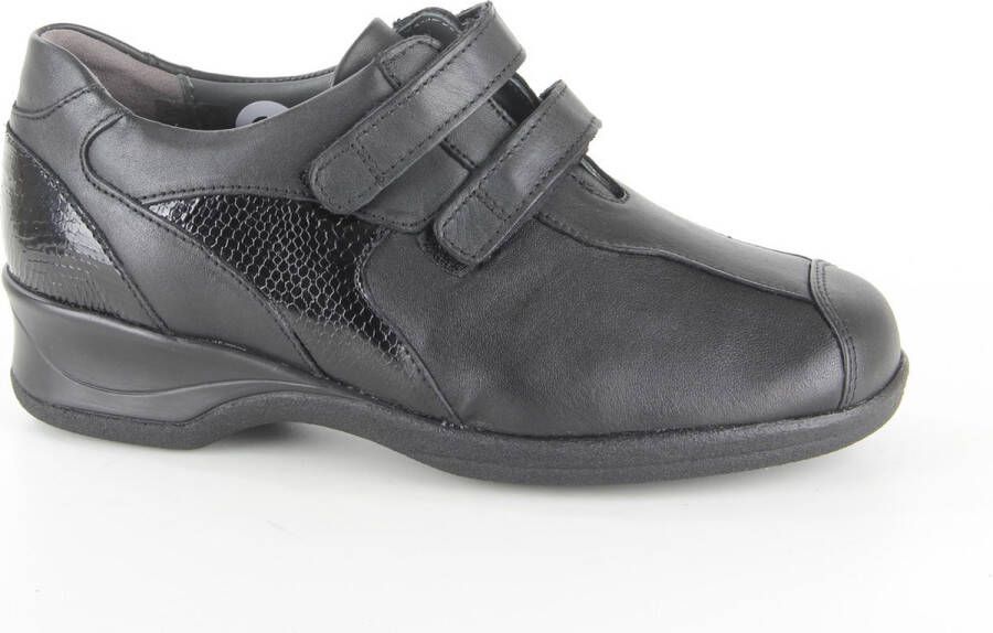 Xsensible 10027.2 Lucia Black Leopard H-Wijdte Klittenbandschoenen - Foto 2