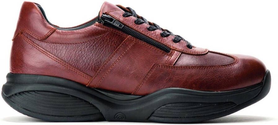 Xsensible SWX4 Zipper 30084.3.330 Cognacbruin heren stretchwalker sneaker wijdte H