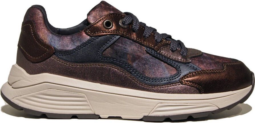 XSENSIBLE Lage Sneakers Dames Milau Maat: 39 Materiaal: Leer Kleur: Brons