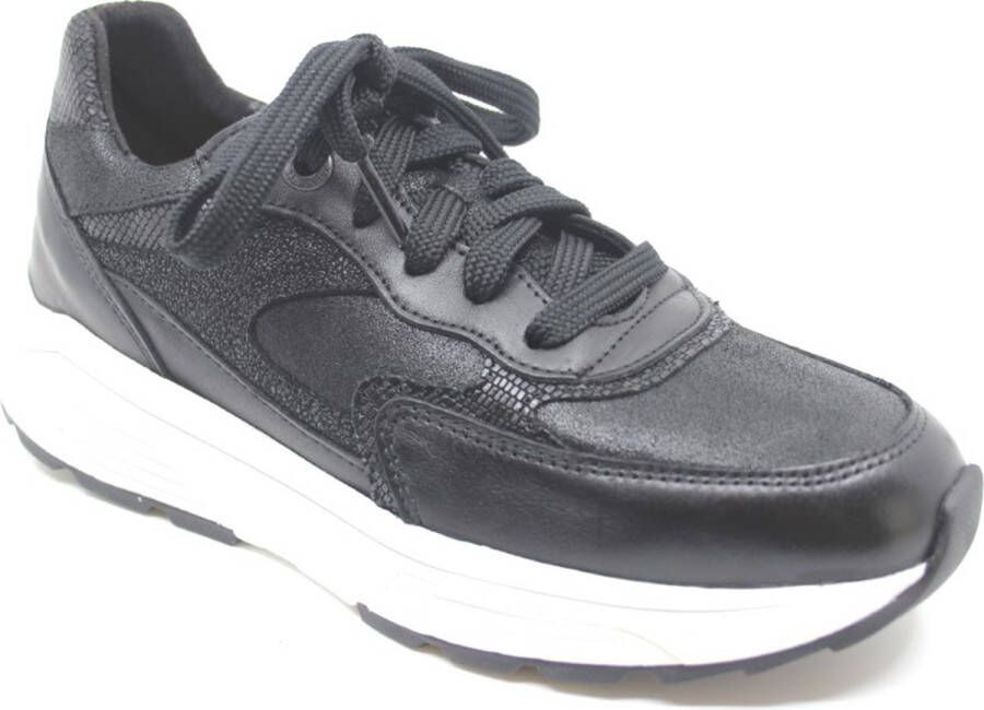 Xsensible PONTE VECCHIO 33002.5.4.001 Zwarte Next Generation Stretchwalker sneakers wijdte G