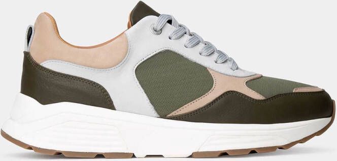 XSENSIBLE Lage Sneakers Dames Rialto Maat: 41 Materiaal: Leer Kleur: Groen