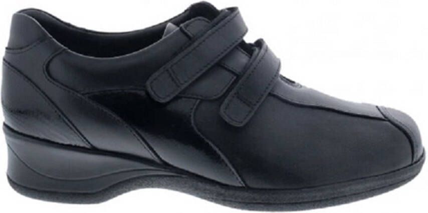 Xsensible 10027.2 Lucia Black Leopard H-Wijdte Klittenbandschoenen