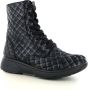 Xsensible 30203.5 Riga Black Vintage Braided H-Wijdte Veter boots - Thumbnail 1