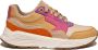 Xsensible Stretchwalker Sneaker Golden Gate Lady 33000.3.304 GX Camel Combi Roze Paars - Thumbnail 1