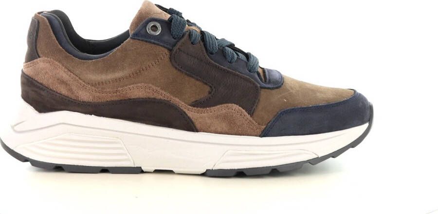 Xsensible Stretchwalker Sneaker Golden Gate Men 33200.2.218 HX Blauw Bruin Combi