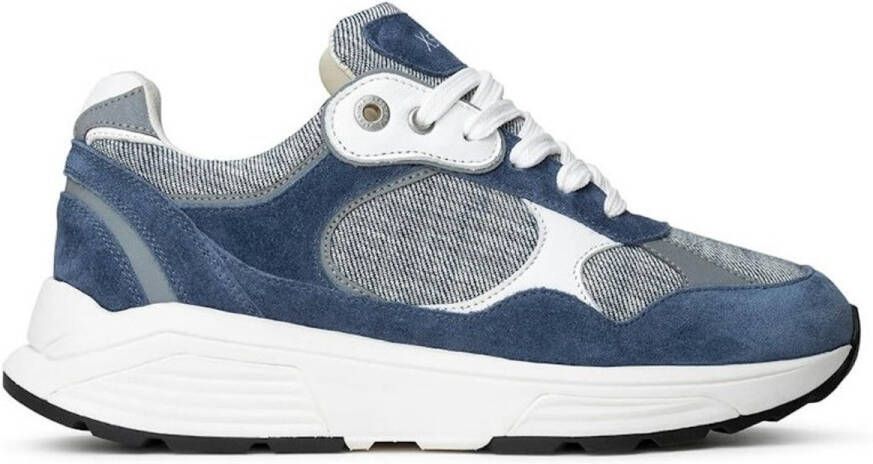 XSENSIBLE Lage Sneakers Dames Helix Maat: 37 Materiaal: Suède Kleur: Blauw